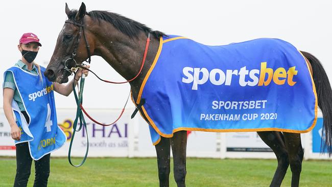 Attorney after his impressive victory. Picture: Scott Barbour