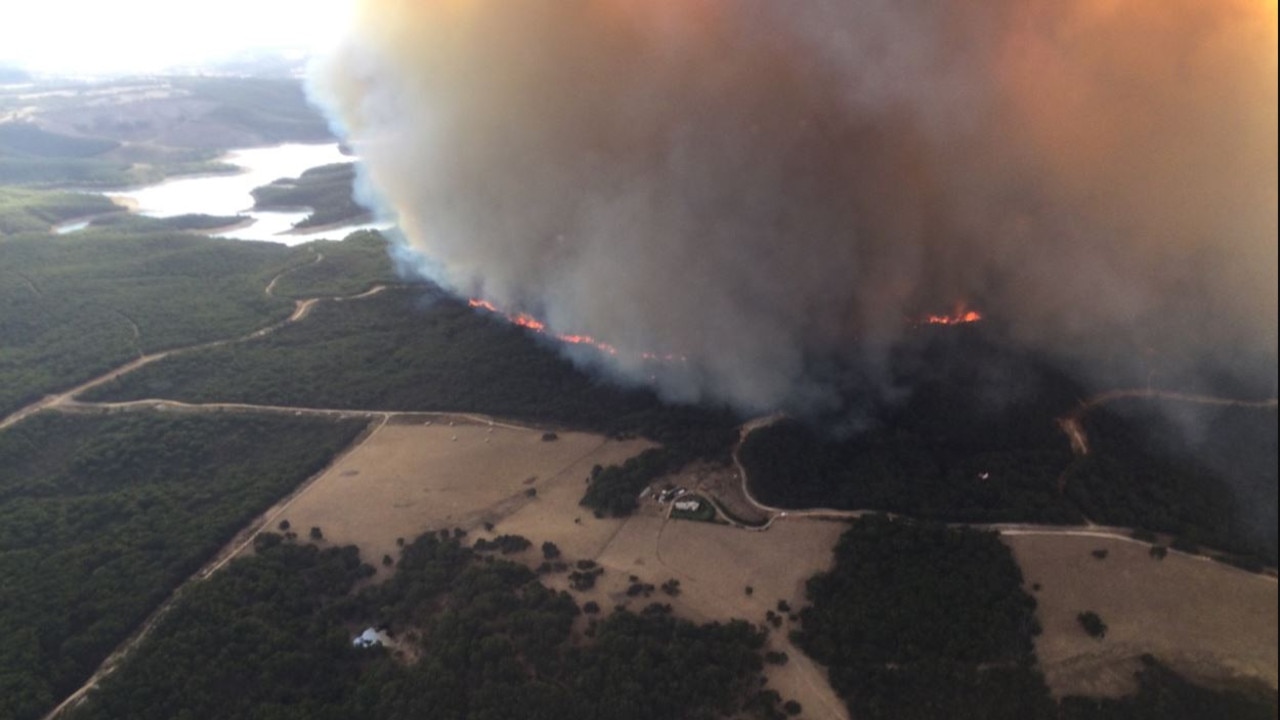 The view from the air. Picture: CFS