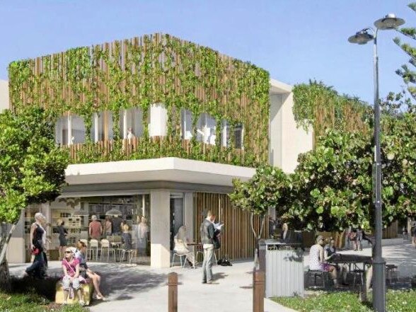 NO DEAL: An artist's view of the proposed redevelopment just refused for Peregian's old corner store block. Contributed