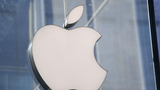 Apple’s market share in tap-and-pay at point of sale in digital wallets in Australia currently stands at 80 per cent, CBA says. Picture: AFP)