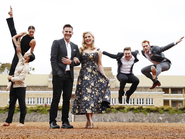 David Campbell and Lucy Durack promoting Night at the Barracks, North Head where they performed in 2022. Picture: Sam Ruttyn