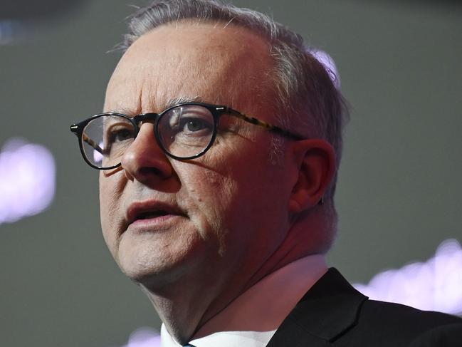 Prime Minister Anthony Albanese has been described as ‘out of touch’ for accepting free flight upgrades. Picture: NewsWire / Martin Ollman