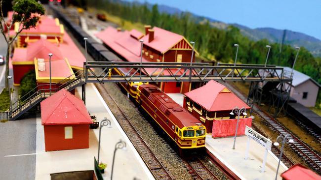 The annual exhibition brings together a range of layouts including this one of Goulburn station.