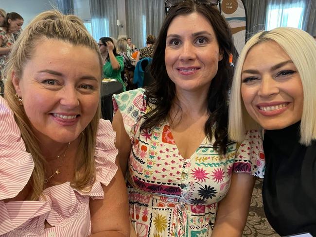 Amanda Sadler, Melanie Young and Estelle Hope at the 6th Annual HopeStars Domestic Violence Awareness fundraiser.