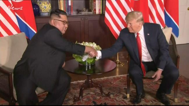 Trump and Kim Jong Un speak to the media before their summit