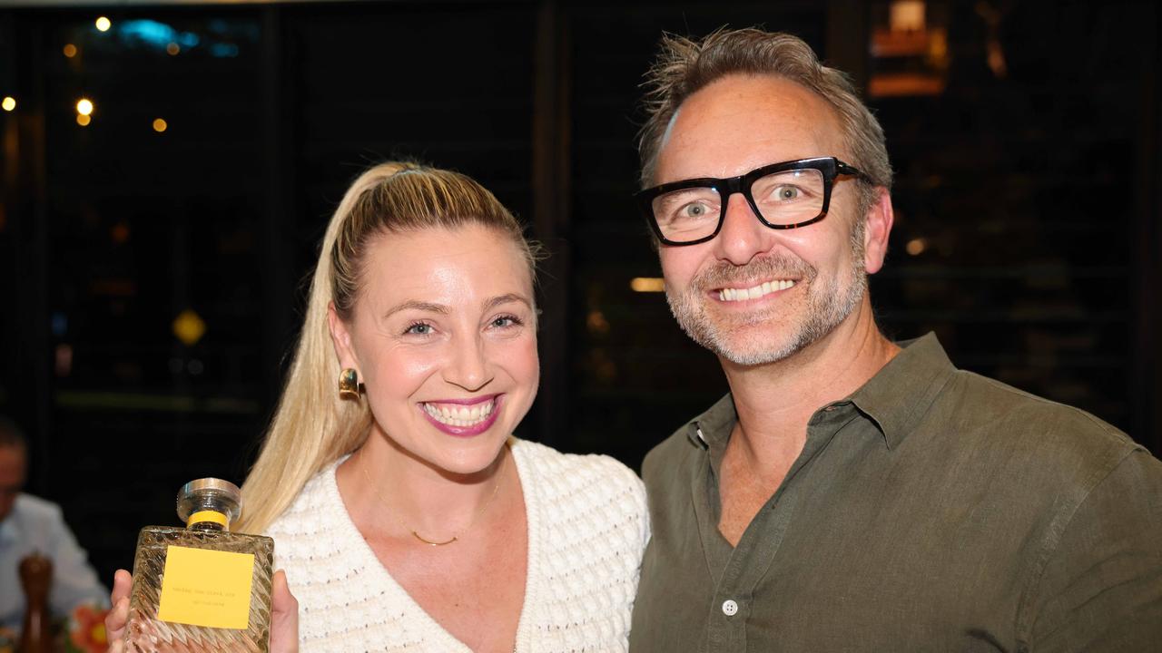 Rylee Martin and Doug Maskiell at the Solento Organic Tequila VIP Sunday Session at The Grounds Currumbin for Gold Coast for Gold Coast at Large. Picture: Portia Large