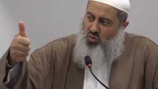 Sheikh Kamal Abu Mariam pictured giving a sermon at Roselands Mosque, Sydney. Picture: Facebook