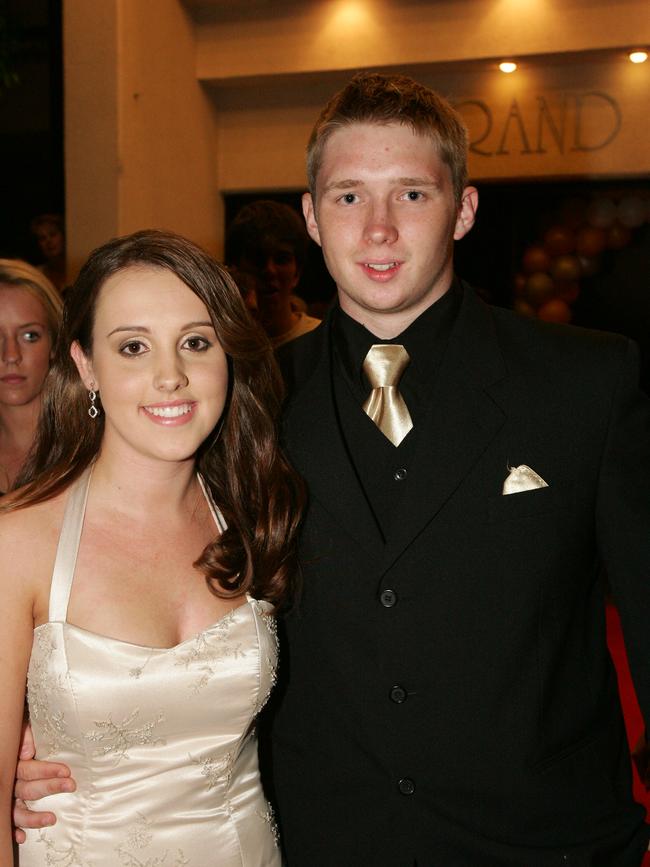 Emmanuel College formal at the Gold Coast International hotel. Meg Dowdel and Jon Bishop (l to r).