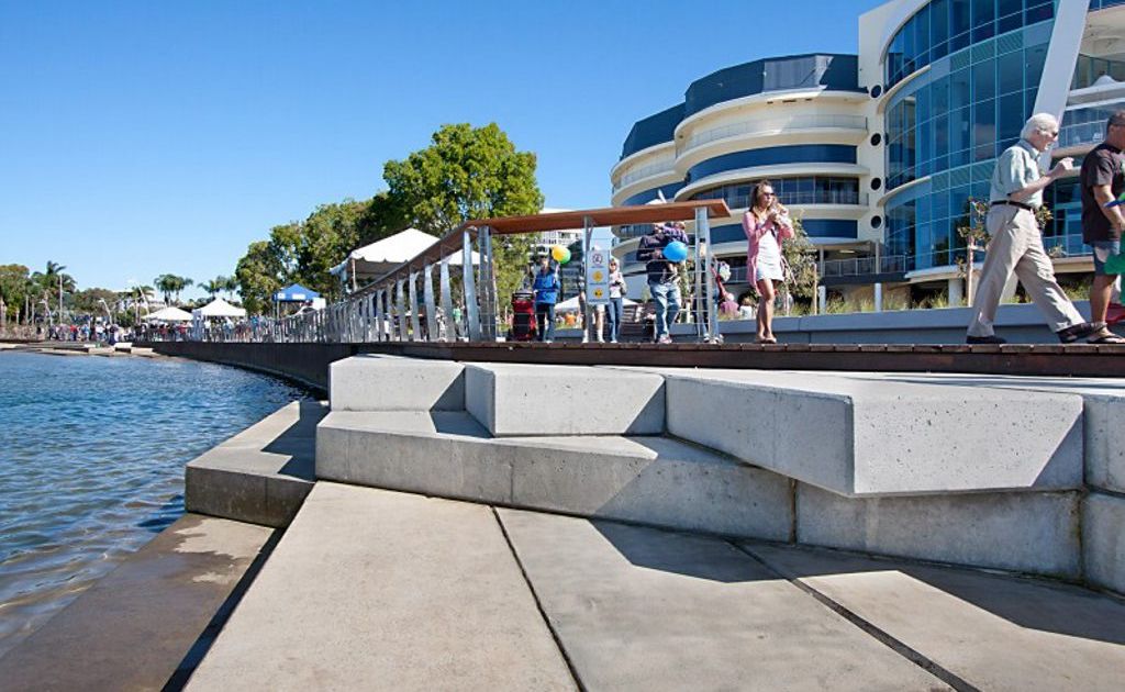 Jack Evans Boat Harbour, in the heart of Tweed Heads, has won a national architecture award. Picture: Contribued