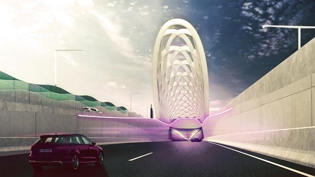 Artist’s impression of the West Gate tunnel entrance.