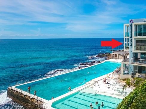 Where you want to enter at Icebergs Bondi.