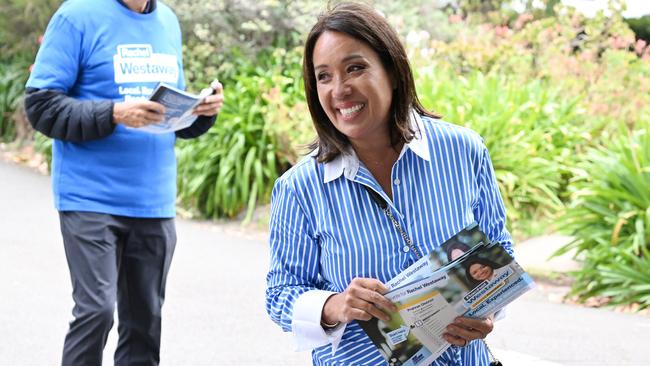 Prahran by Election. Liberal Candidate Rachel Westaway at Christ Church Grammar School voting centre, South Yarra. Picture: Josie Hayden