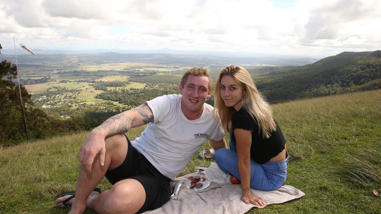 Faces of the Gold Coast, Mt Tamborine. Adam Talbot and Marnie Jackson from Browns Plains. . Picture Glenn Hampson