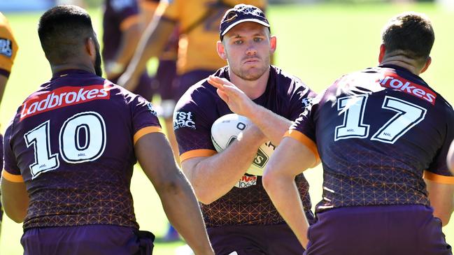 Broncos forward Matt Lodge: ‘We’re pretty heartbroken. We let a lot of people down.’ Picture: AAP