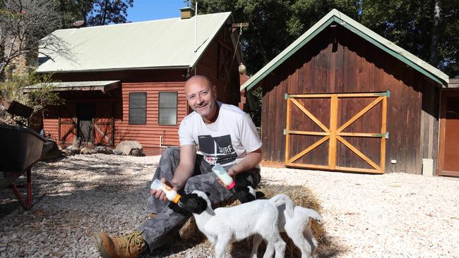 Fellini restaurant owner Carlo Percuoco has started a new venture The Barn, on a rustic Mudgeeraba wedding venue site he runs. Picture: Glenn Hampson.