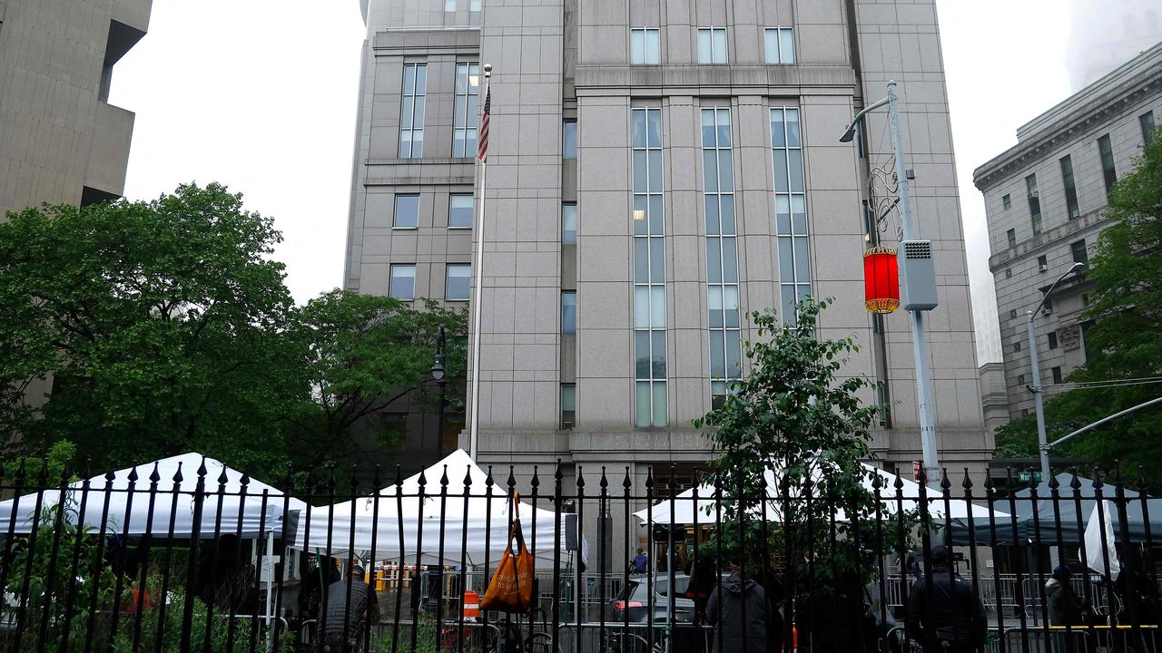 Media are seen outside the Manhattan Federal Court on May 15, 2025 in New York City. Picture: John Lamparski / Getty Images North America / Getty Images via AFP