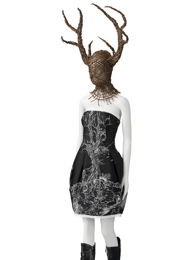 A dress and boots from The Girl Who Lived in the Tree collection 2008. Picture: LACMA