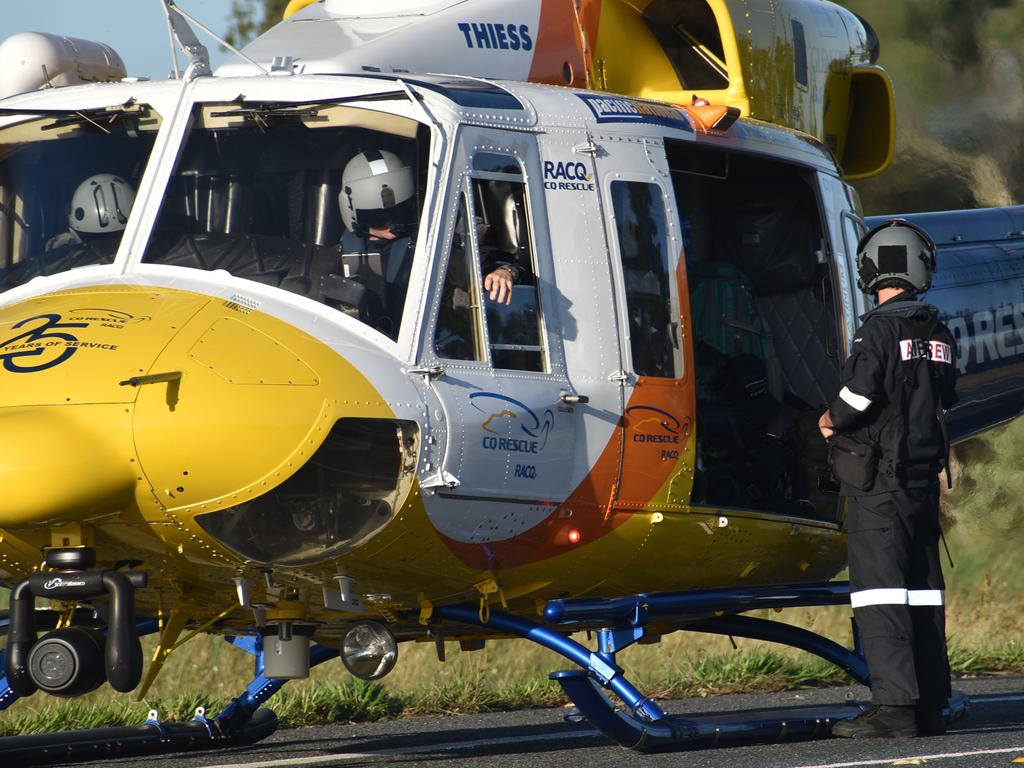 Tragic scenes at a fatal crash on the Bruce Highway near Pindi Pindi. Picture: Lillian Watkins