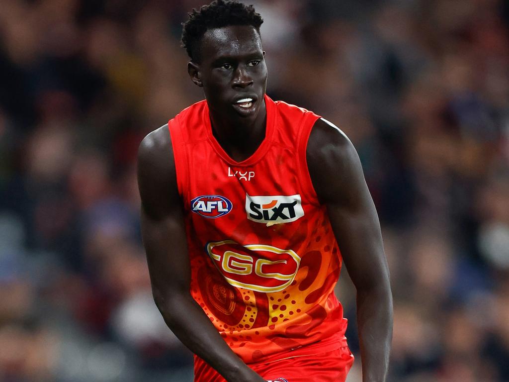 The AFL has admitted a holding free kick paid against Mac Andrew was incorrect. Picture: AFL Photos