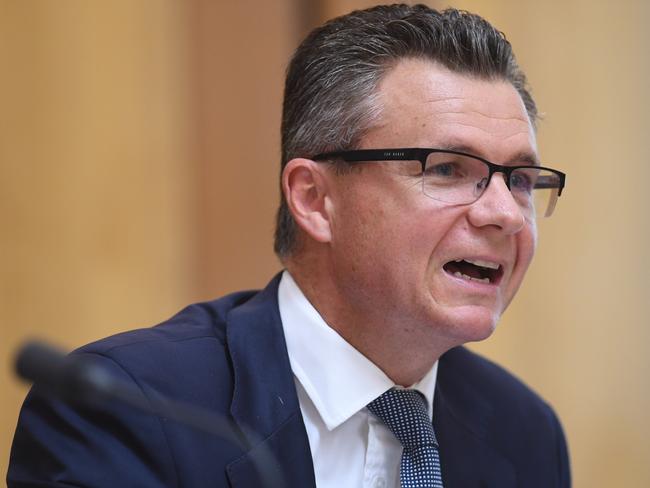 Labor MP Matt Thistlethwaite butted heads with CBA boss Ian Narev as tensions spilt over during the inquiry. Picture: AAP