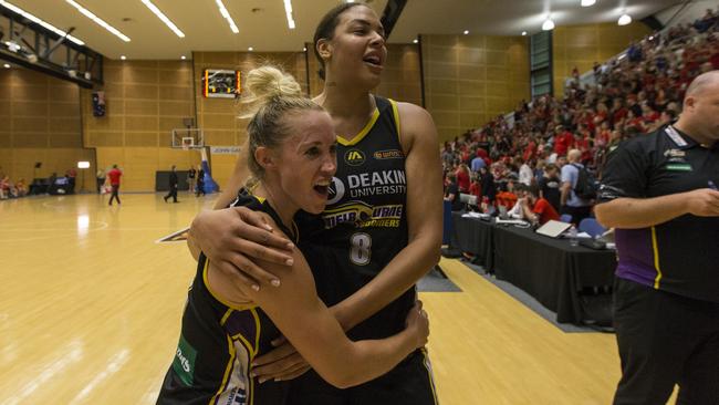 Liz Cambage’s Melbourne Boomers are through to the WNBL grand final. Picture: Ross Swanborough