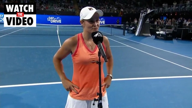 Ash Barty thrilled to be back on the court