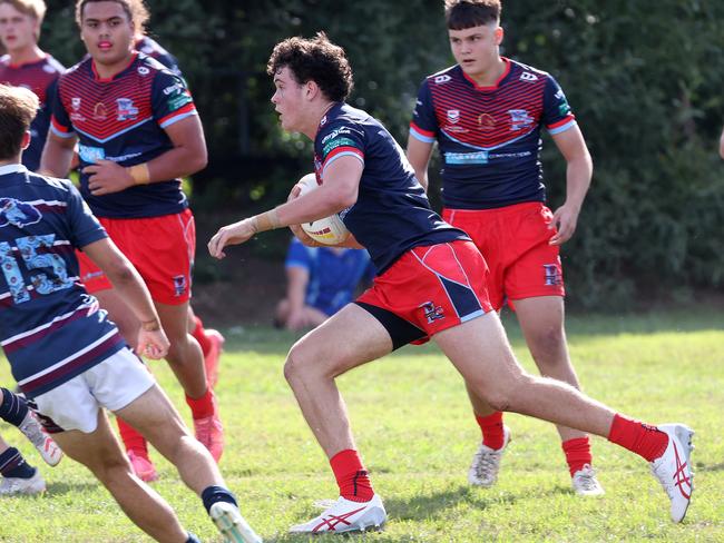 Redcliffe SHS player 10. Cody Starr, Mountain Creek SHS v Redcliffe SHS, Gibson Park. Picture: Liam Kidston