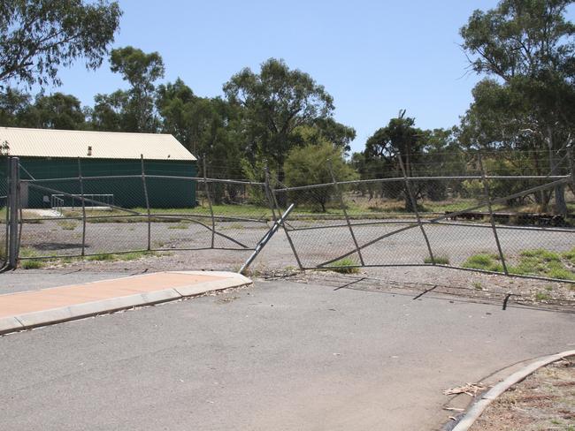 Outside the Pioneers Football Club headquarters on Stuart Hwy, Alice Springs, Wednesday September 10. Picture: Gera Kazakov