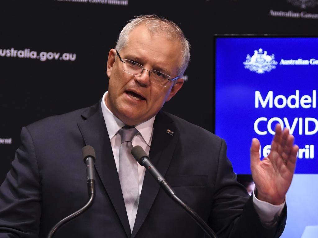 Prime Minister Scott Morrison yesterday said face-to-face teaching needs to recommence. Picture: Lukas Coch/AAP