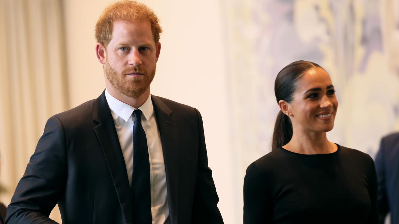 In April, Harry visited the Queen to “make sure she’s protected and she’s got the right people around her. Picture: Michael M. Santiago/Getty Images.