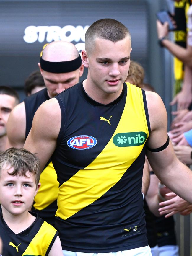 No. 1 pick Sam Lalor has made a solid start at Richmond. (Photo by Quinn Rooney/Getty Images)