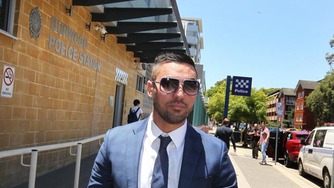 Former Auburn Deputy Mayor Salim Mehajer leaves the Burwood Local Court in Sydney, Thursday, December 14, 2017. (AAP Image/Ben Rushton) NO ARCHIVING