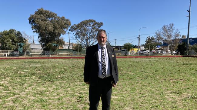 Dubbo RSL Club general manager Gus Lico on the bowling green. Picture: Ryan Young