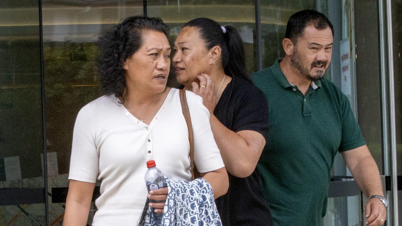 Keith Titmuss’ mother Lafo (left) and father Paul (right) were present in the courtroom. Picture: NCA NewsWire / Dylan Coker