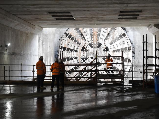 MELBOURNE, AUSTRALIA – NewsWire Photos, MAY 7, 2023. Press conference with Deputy Premier Jacinta Allan and Premier Dan Andrews at the Westgate Tunnel construction site. Picture: NCA NewsWire / Josie Hayden