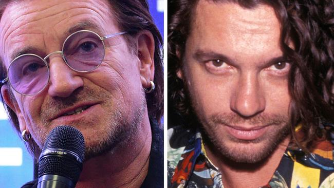 U2 star Bono and Michael Hutchence