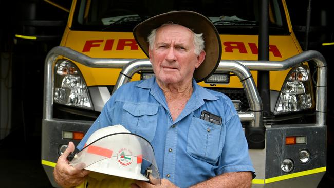 Cungulla Rural Fire Brigade Station first officer Kevin Harney, 80, has urged for more volunteers, as he worries what will happen to the station when he retires. Picture: Evan Morgan