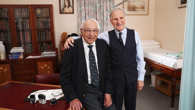 Dr Ralph Peters, 91, and Dr Micheil Sweet, 89. The New Norfolk doctors are two of Australia's most experienced general practitioners. Picture: NIKKI DAVIS-JONES