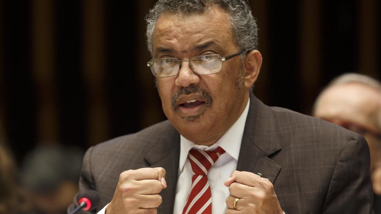 Tedros Adhanom Ghebreyesus said the WHO was working around the clock with internet and social media giants. Picture: AP/Salvatore Di Nolfi/Keystone