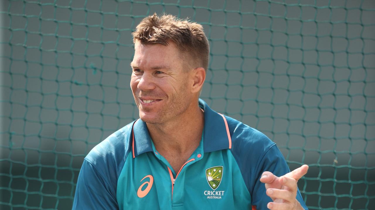 NAGPUR, INDIA - FEBRUARY 07: David Warner of Australia looks on during a training session at Vidarbha Cricket Association Ground on February 07, 2023 in Nagpur, India. (Photo by Robert Cianflone/Getty Images)