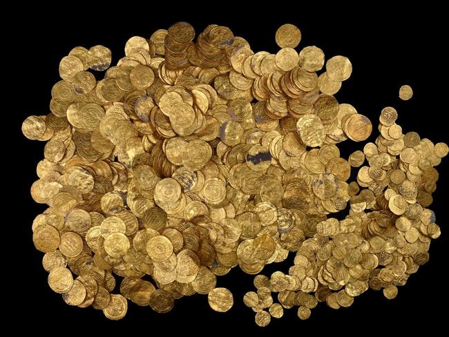 Gold coins found in Caesarea harbour | news.com.au — Australia’s ...