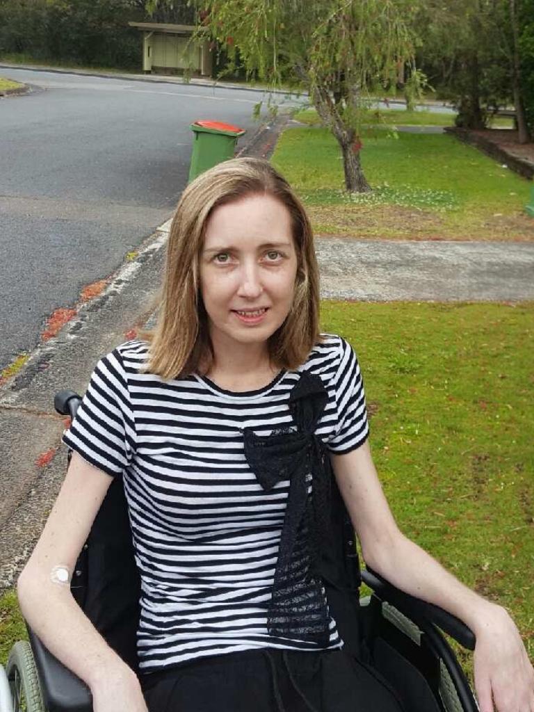 To losing 20 kilograms and being unable to walk. Picture: Sarah Joyce/Supplied