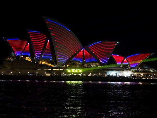 The Opera House on Friday night. Picture: Monique Harmer