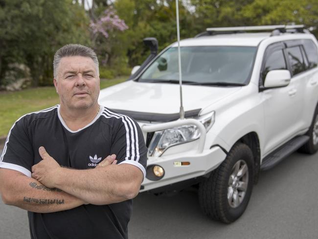 Ken Williams with his Toyota Prado. Picture: Peter Wallis