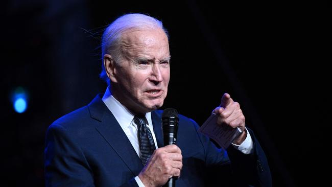 US President Joe Biden at an APEC reception in San Francisco, California, on Thursday (AEDT). Picture: AFP