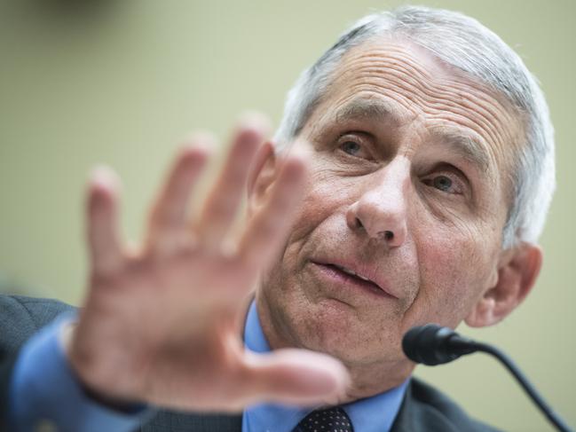 UNITED STATES - MARCH 12: Anthony Fauci, director of the National Institute of Allergy and Infectious Diseases, testifies during the House Oversight and Reform Committee hearing on Coronavirus Preparedness and Response, in Rayburn Building on Thursday, March 12, 2020. (Photo By Tom Williams/CQ-Roll Call, Inc via Getty Images)