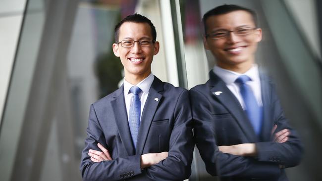 Inspirational maths teacher Eddie Woo won this year’s Local Hero award for helping kids around the world get enthusiastic about maths via his “WooTube” channel. (Pic: Dylan Robinson)