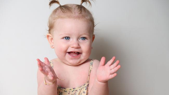 9 month old Savannah Hayes is the Courier Mail online cutest girl. Bahrs Scrub Friday 7th June 2024 Picture David Clark