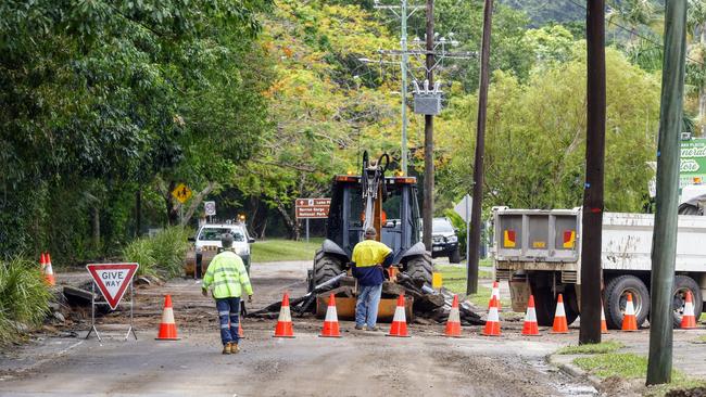 Work is being done across the region to repair roadways and damage. Picture: Brendan Radke