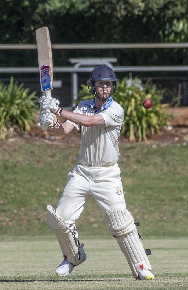 Luke Neale bats for Wests. Met-Easts vs Wests A Grade 2 day cricket. Saturday, February 18, 2023. Picture: Nev Madsen.